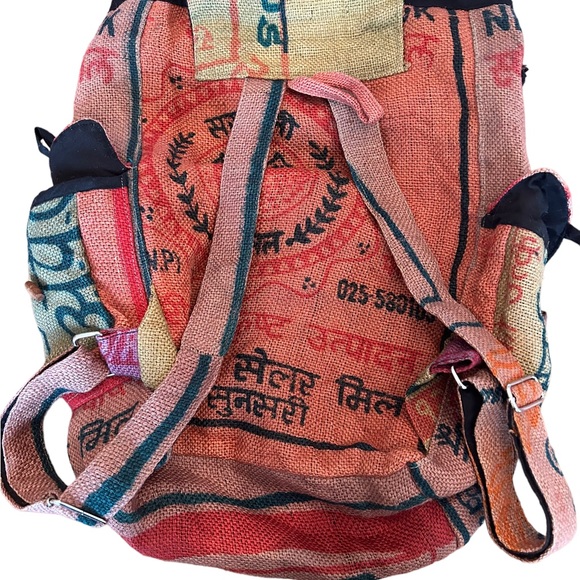 Kathmandu Bags Kathmandu Imports Jute Backpack Missing Button
